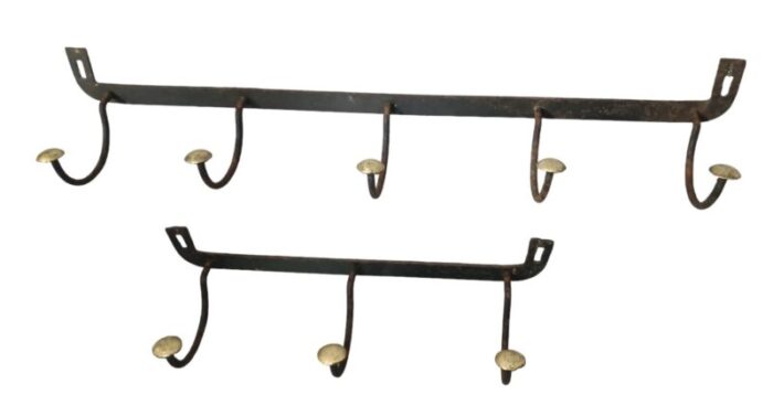 industrial school coat racks spain 1900s set of 2 1