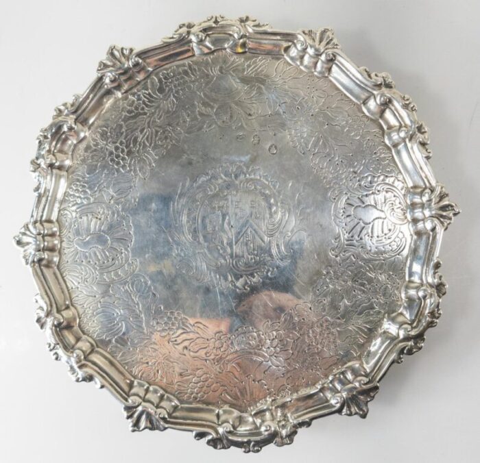 irish sterling silver dublin hallmarked salver 2