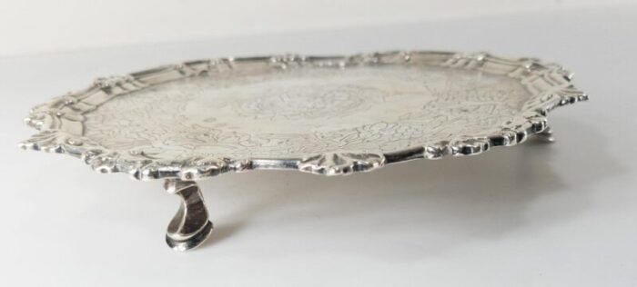 irish sterling silver dublin hallmarked salver 7