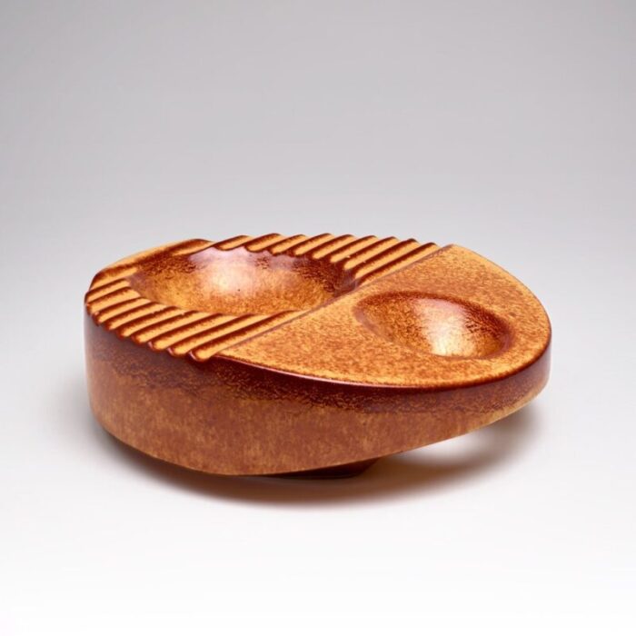 italian ceramic ashtray by roberto rigon for bertoncello 1960s 3