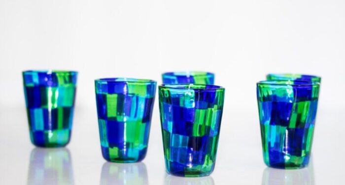 italian cocktail glasses in murano glass by mariana iskra set of 6 11