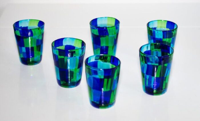 italian cocktail glasses in murano glass by mariana iskra set of 6 2