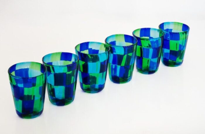 italian cocktail glasses in murano glass by mariana iskra set of 6 4