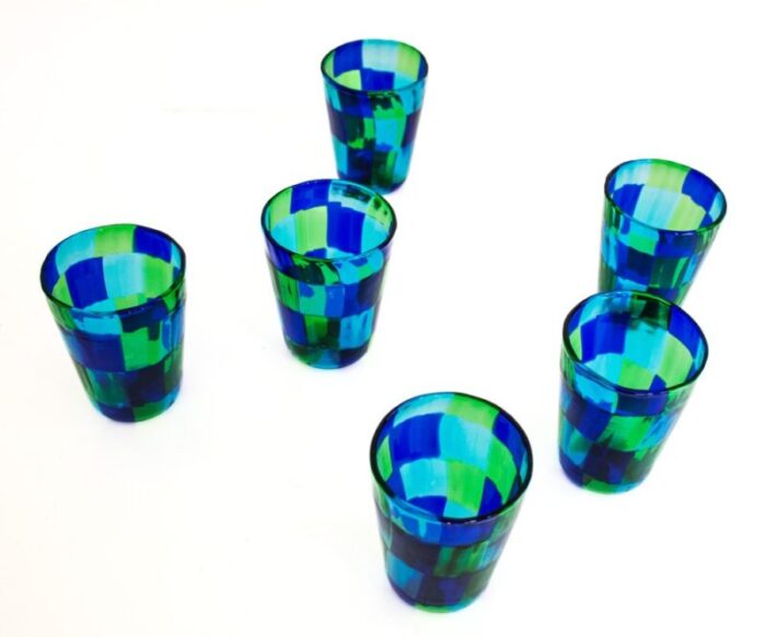 italian cocktail glasses in murano glass by mariana iskra set of 6 6