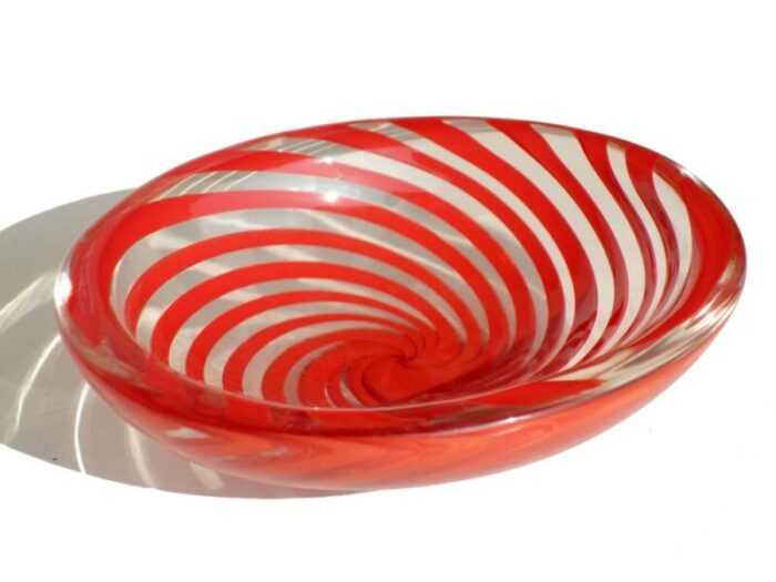 italian filigrana murano glass bowl by carlo scarpa for venini 1950s 1