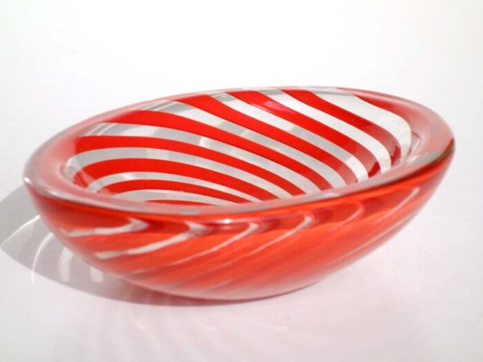 italian filigrana murano glass bowl by carlo scarpa for venini 1950s 3