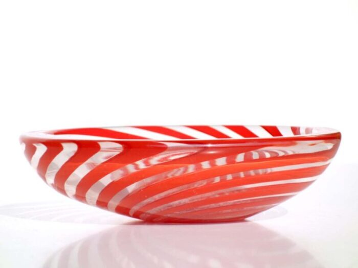 italian filigrana murano glass bowl by carlo scarpa for venini 1950s 4