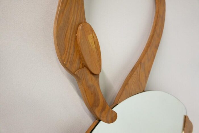 italian flamingo mirror by max papiri for pallucco 1970s 5