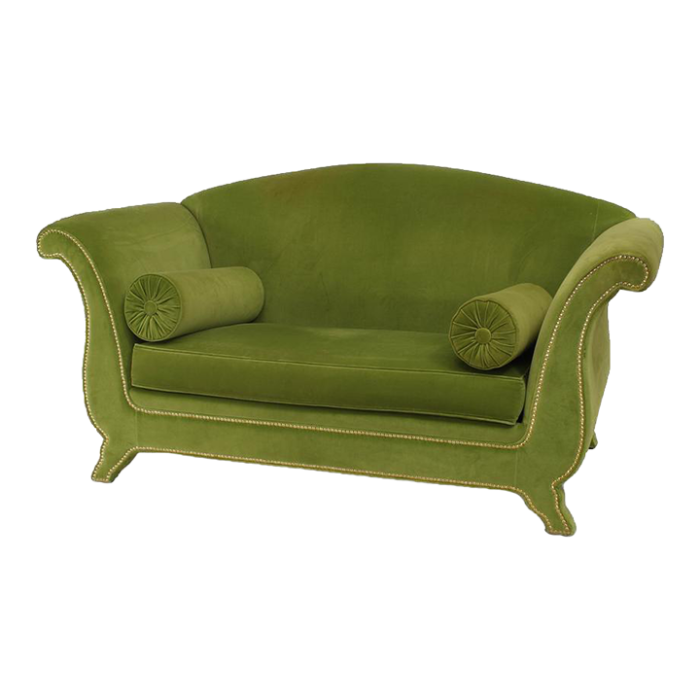 italian green velvet loveseat 4182