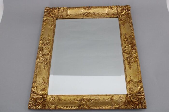 italian mirror with gilt wood frame 1940s 2