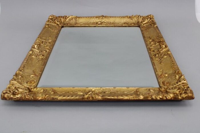 italian mirror with gilt wood frame 1940s 3