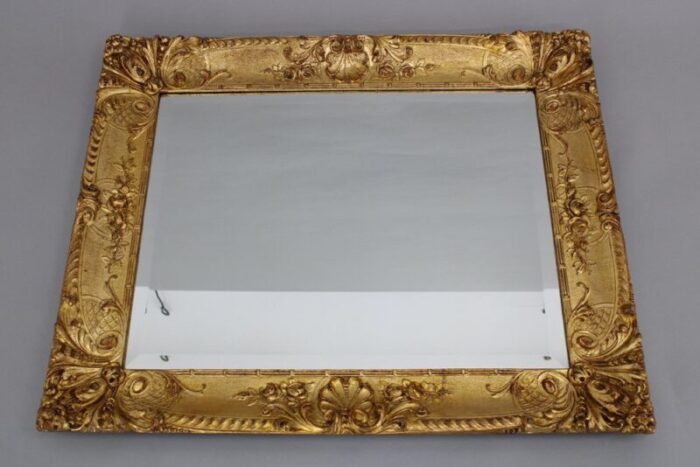 italian mirror with gilt wood frame 1940s 4