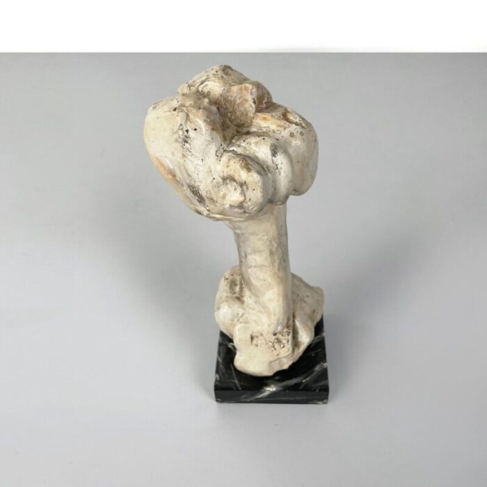 italian modern wooden sculpture of a bone by n f puccio 1990s 6