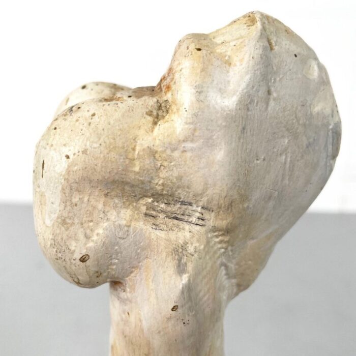 italian modern wooden sculpture of a bone by n f puccio 1990s 7