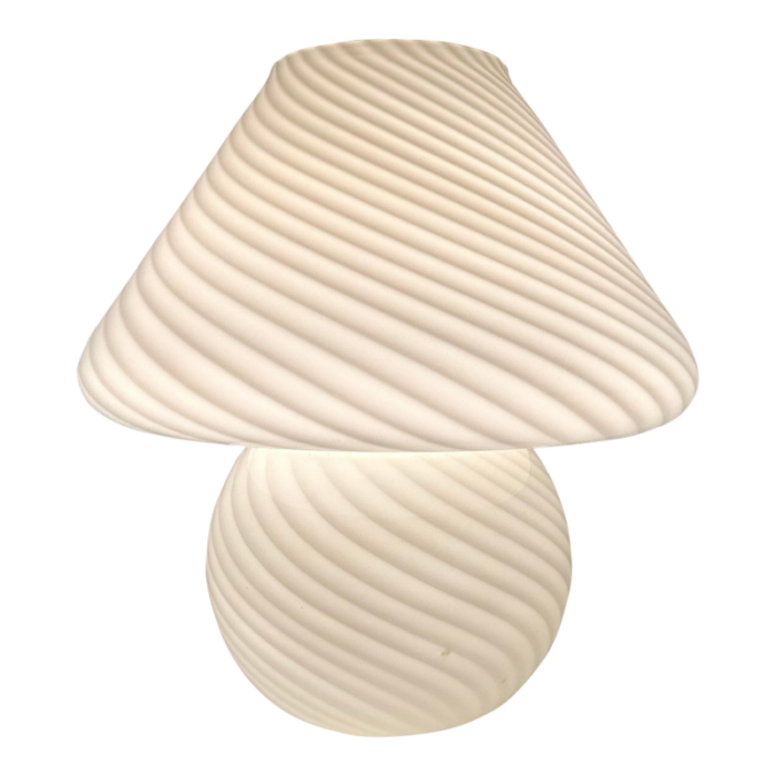 italian murano attr glass mushroom lamp 3083