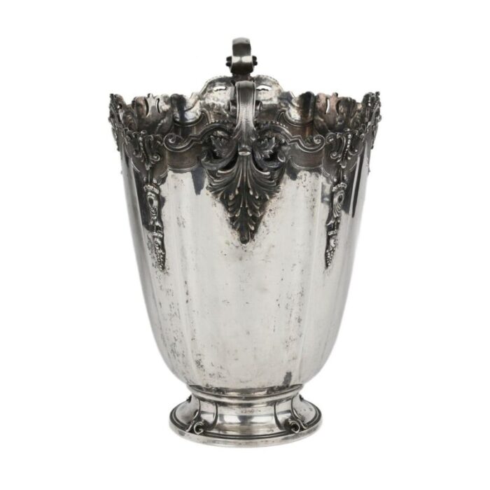 italian silver cooler in the shape of vase 1944 3