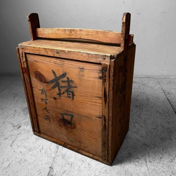 japanese taisho era mokubako storage box in wood 1920s 15