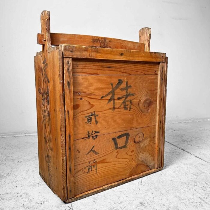 japanese taisho era mokubako storage box in wood 1920s 2