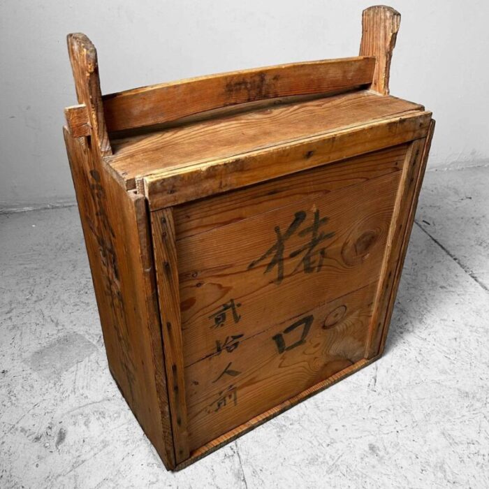 japanese taisho era mokubako storage box in wood 1920s 3