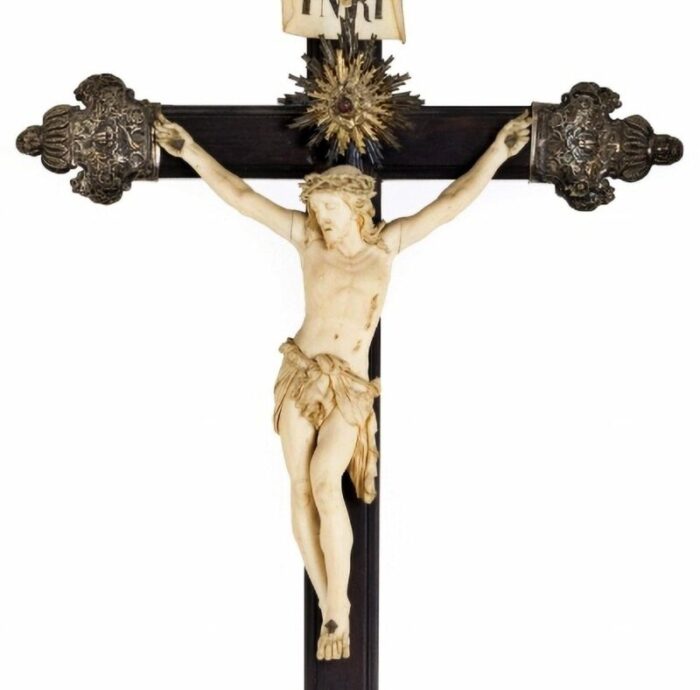 jesus christ crucified 18th century italian sculpture 3