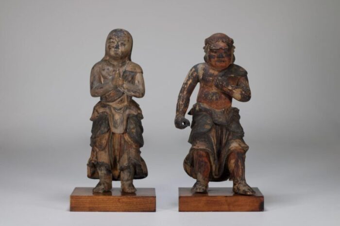 kongara doji seitaka doji figures 1800s set of 2 1