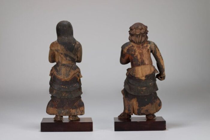 kongara doji seitaka doji figures 1800s set of 2 3