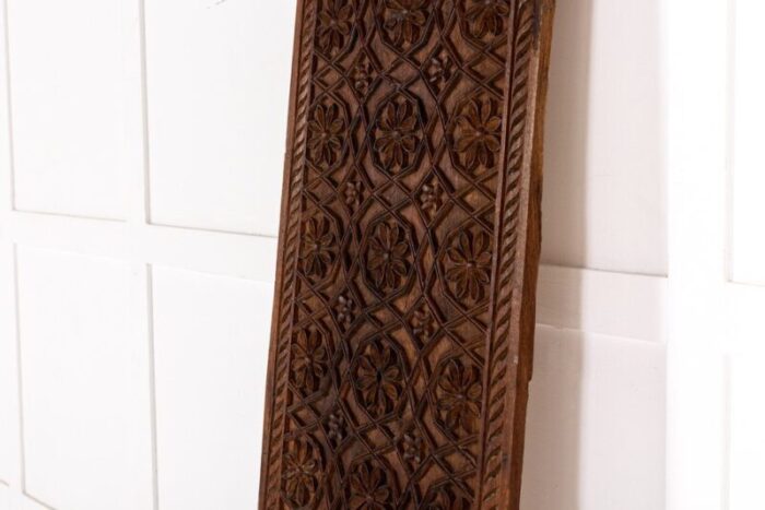 large 19th century syrian carved hardwood panel 2