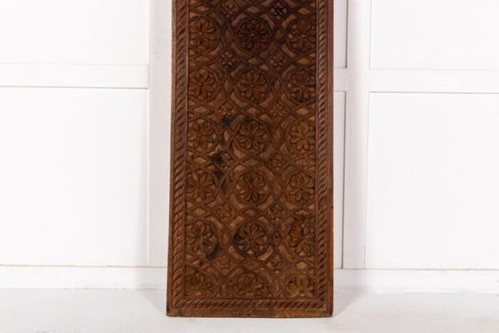 large 19th century syrian carved hardwood panel 5