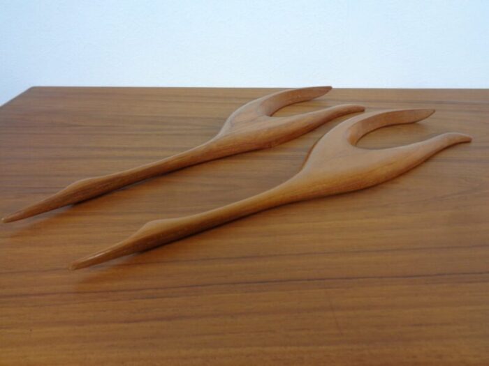 large danish herons in teak 1960s set of 2 7