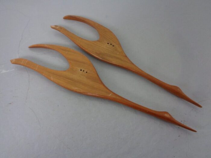 large danish herons in teak 1960s set of 2 8