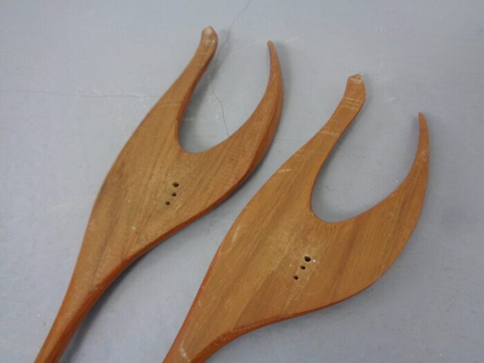 large danish herons in teak 1960s set of 2 9