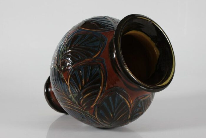 large hak floor vase by herman a kaehler denmark early 20th century 6