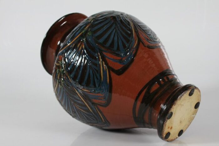 large hak floor vase by herman a kaehler denmark early 20th century 8