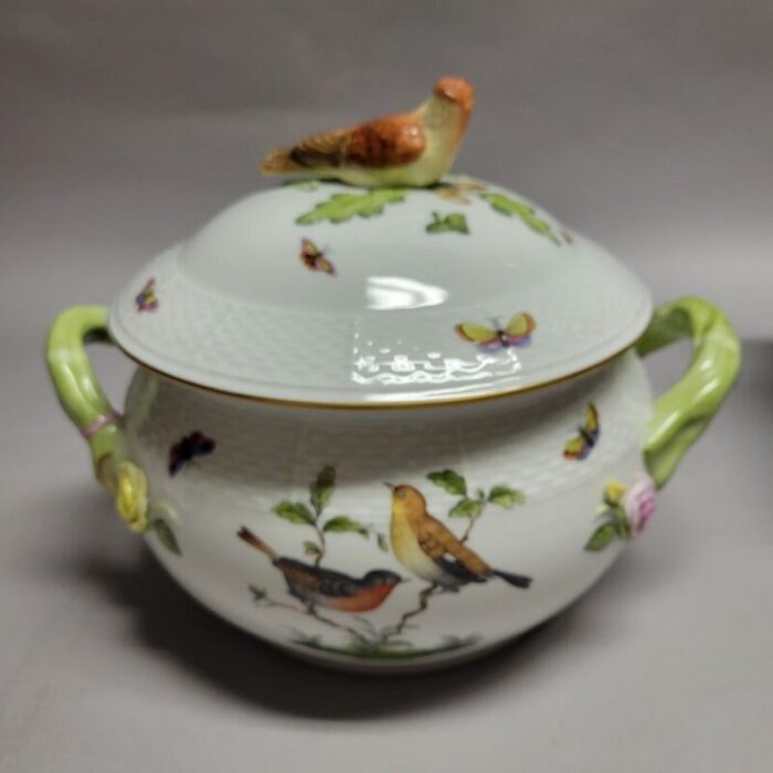 large herend rothschild bird tureen covered bowl no border 2815