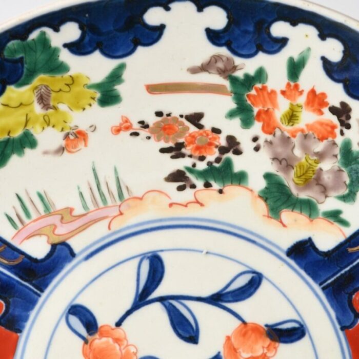 large japanese imari porcelain charger plate 1890s 6