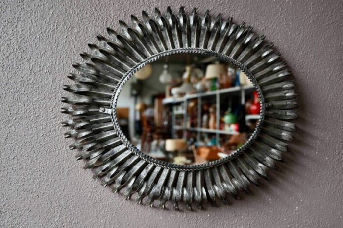 large metal sun mirror 1