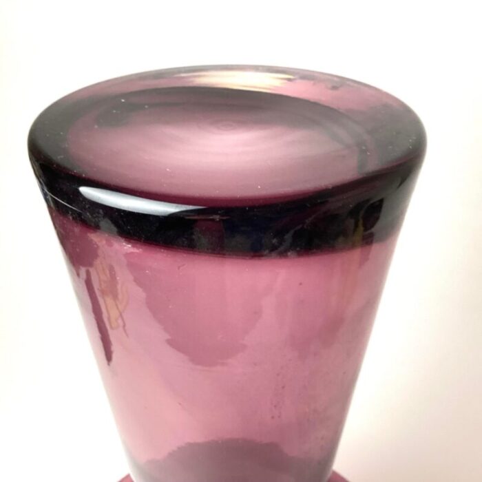 large mid century amethyst glass vase 4115