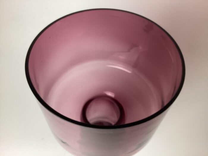 large mid century amethyst glass vase 8838