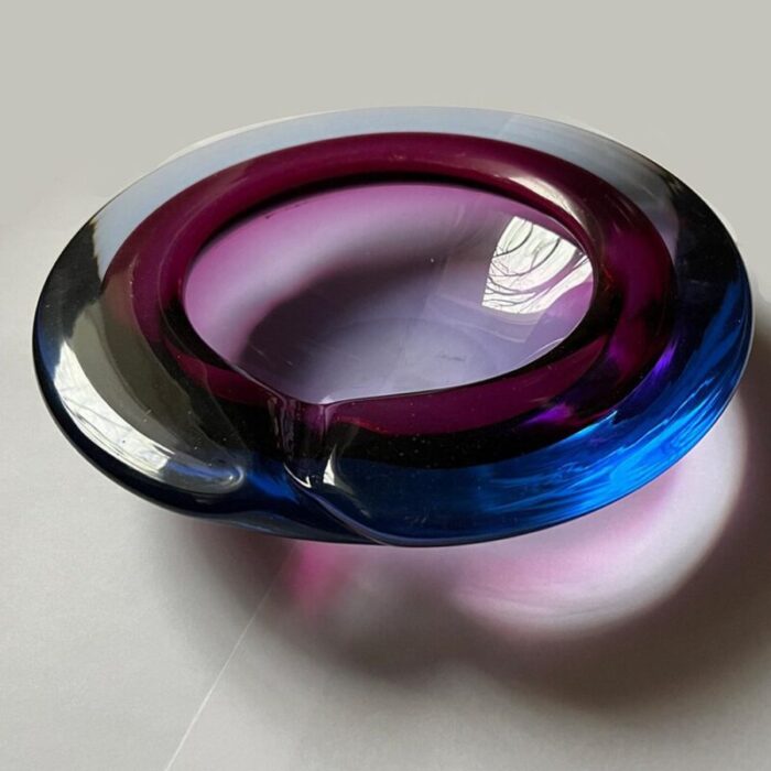 large murano glass bowl by archimede seguso for seguso 1960 7