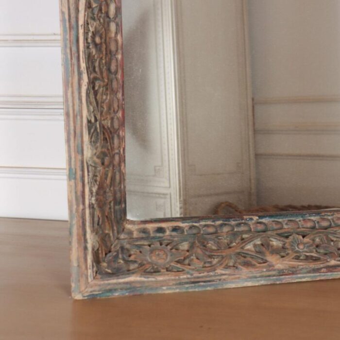 large painted fretwork mirror 1890s 2