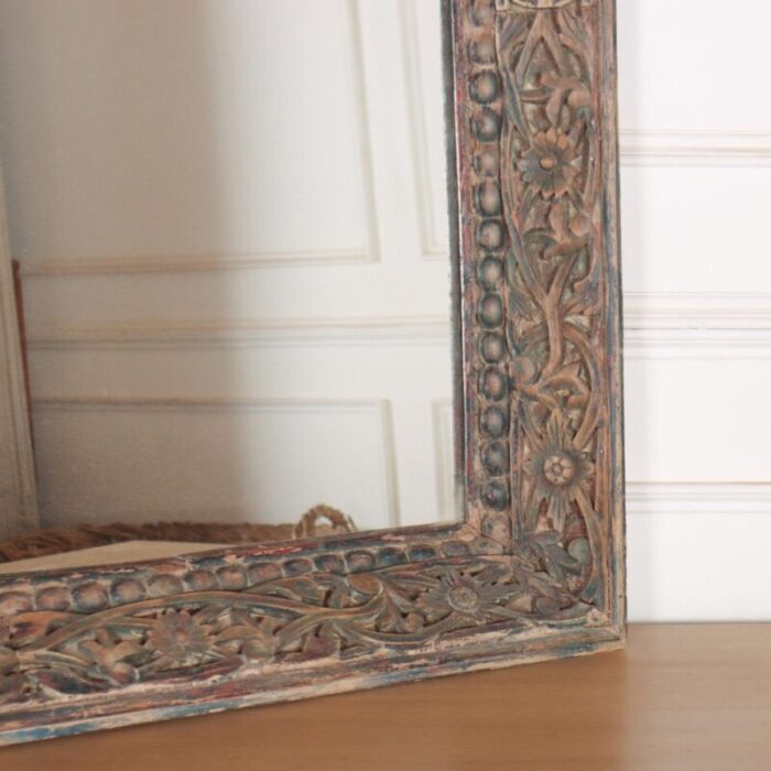 large painted fretwork mirror 1890s 3