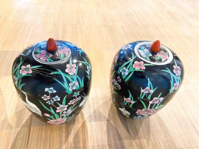 large poetic potices in chinese porcelain 1920s set of 2 11