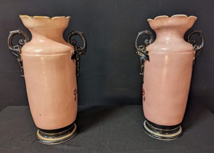 large porcelain vases paris set of 2 2