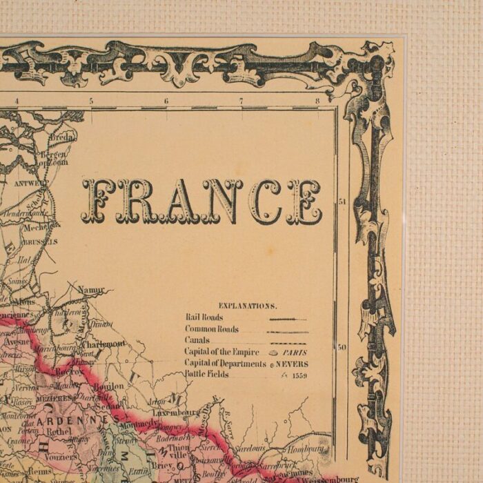 large vintage france map 1970s 6