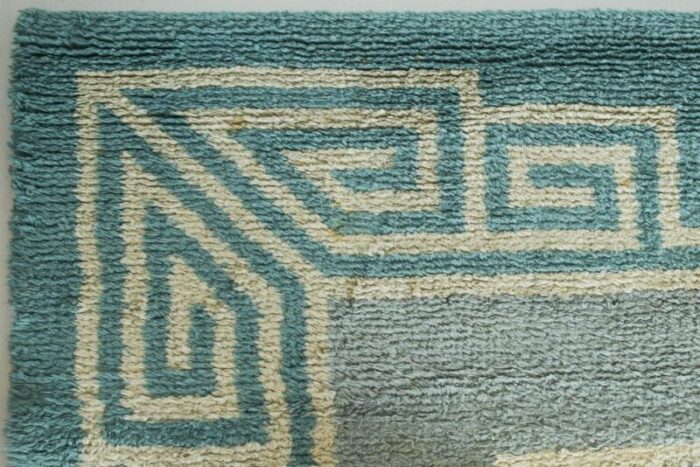 large vintage handwoven rug 1960s 5