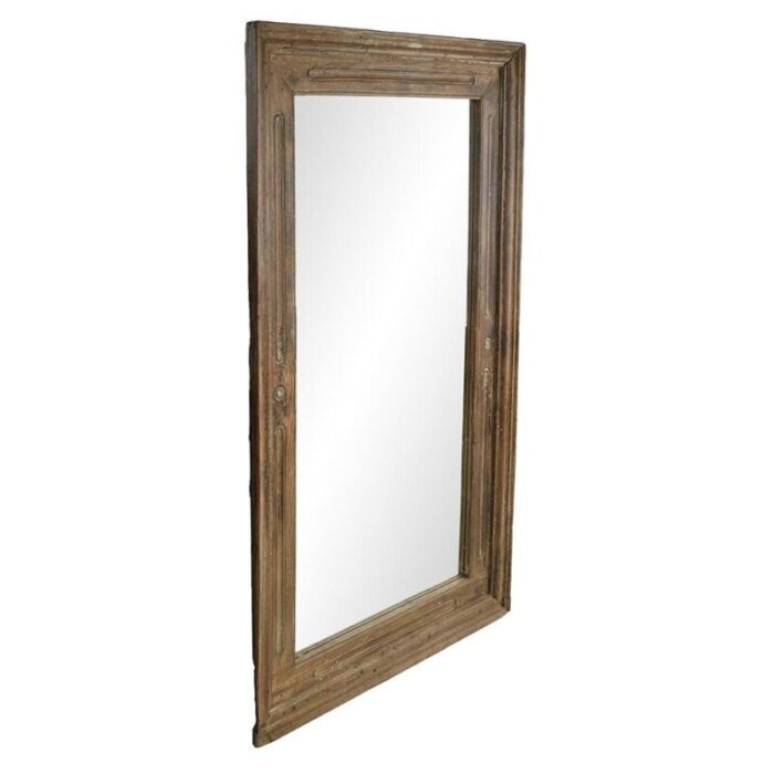 large vintage wood mirror 2