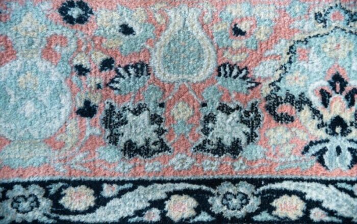 large vintage wool and cotton rug 3