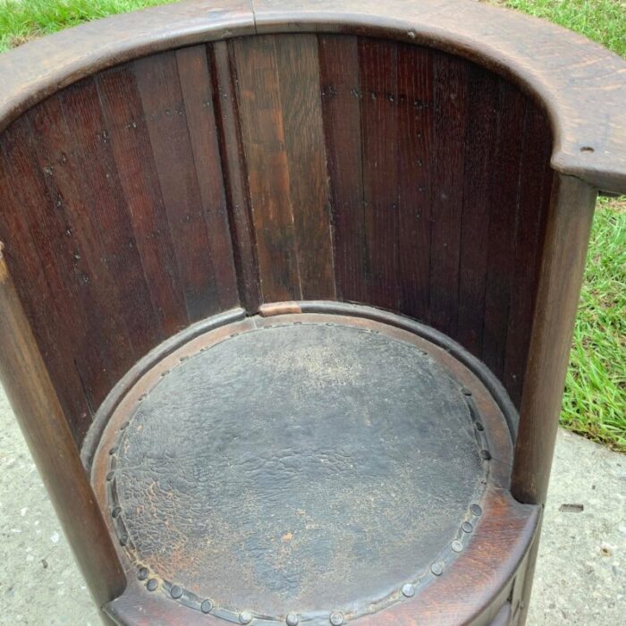 late 1800s barrel chair 6100