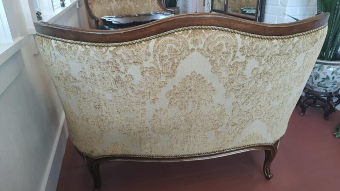 late 20th century hooker furniture french country settee louis xv bergere style settee 8288