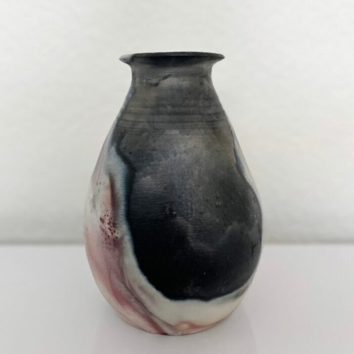 late 20th century raku earthenware vase 3783